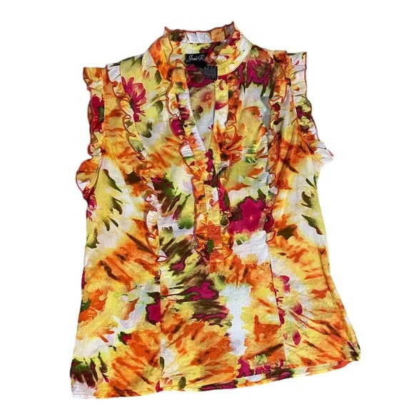 Women’s floral sleeveless shirt - size XL - Picture 1 of 3